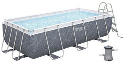 Каркасний басейн Bestway 56721 (404х201х100 см) з картриджним фільтром та драбиною 14647 фото