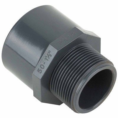 Муфта ПВХ Kripsol TRM30 63.C редукційна, із зовнішньою різьбою d63-75х2" 903 фото