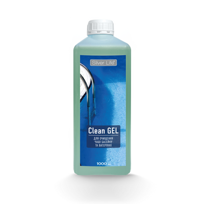 «Silver Life» для очистки чаши бассейна и ватерлинии от налета (Clean Gel), 1л 11686 фото