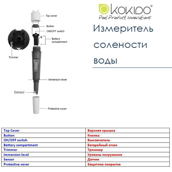 Тестер Kokido K975CS цифровий соліметр 1223 фото