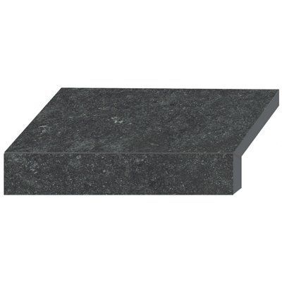 Бортова Г-подібна плитка Aquaviva Stellar Dark Grey, 600x345x50(20) мм 18769 фото