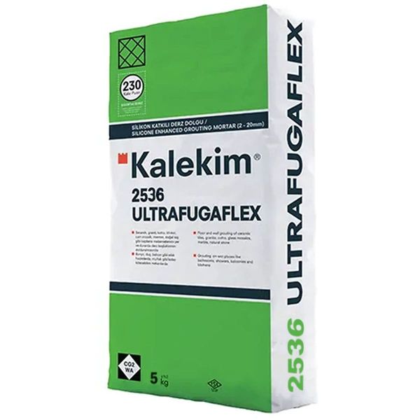 Еластична фуга для швів із силіконом Kalekim Ultrafuga Flex 2536 (5 кг) Сірий сатин 8627 фото