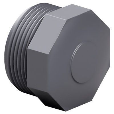 Заглушка ПВХ Effast RERTAE075H з зовнішньою різьбою d2-1/2" 6868 фото