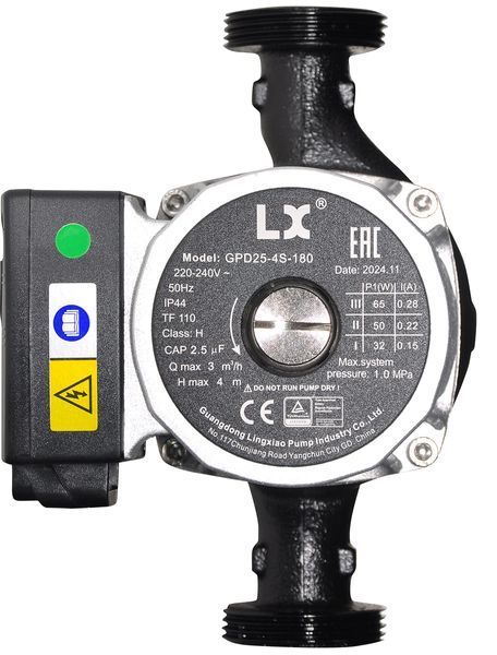 Насос циркуляційний Aquaviva LX GPD25-4S-130 (220 В, 2.8 м3/год), зі змінною швидкістю 19156 фото