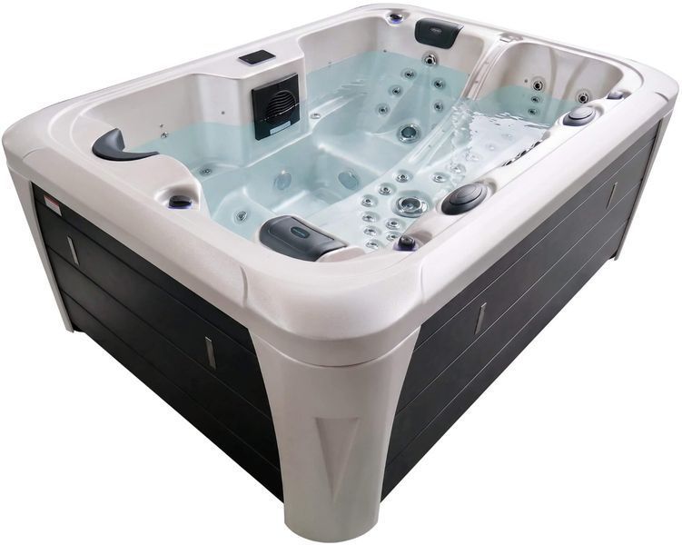 СПА-басейн Aquajoy Miami (230х170х92 см), Сріблясто-білий мармур 20915 фото