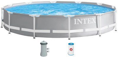 Каркасний басейн Intex 26712 Premium (366х76 см) з картриджним фільтром 18134 фото