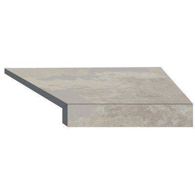 Кутовий Г-подібний елемент бортової плитки Aquaviva Loft Sand, 600x345x50(20) мм (правий/45&deg;) 18774 фото