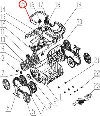 Комплект ручок до пилососа Wybotics WY200, (Handle kit №15/WY200) 19987 фото