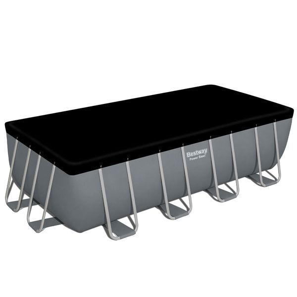 Каркасний басейн Bestway 56670 (488х244х122 см) з картриджним фільтром, драбиною та тентом 4166 фото