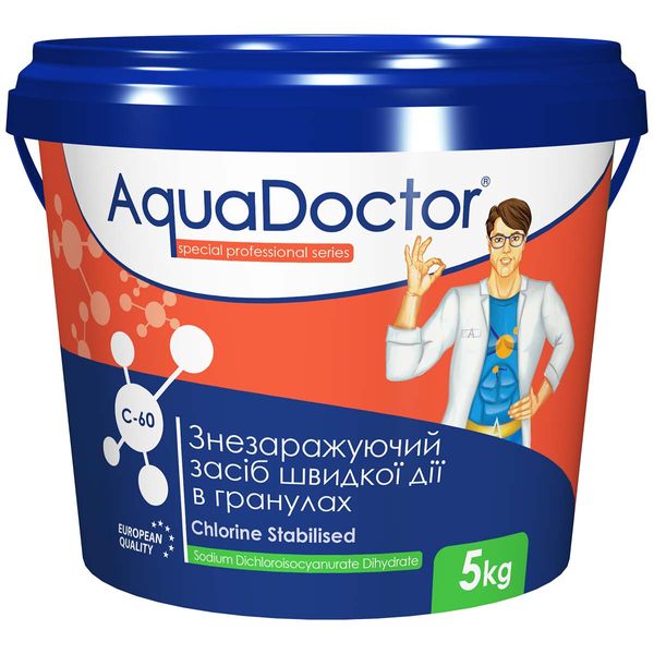 Хлор AquaDoctor C-60 5 кг в гранулах 930 фото