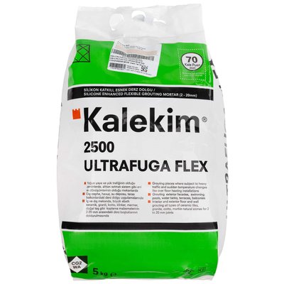 Эластичная затирка для швов с силиконом Kalekim Ultrafuga Flex 2538 (5 кг) Багамы бежевый 8636 фото