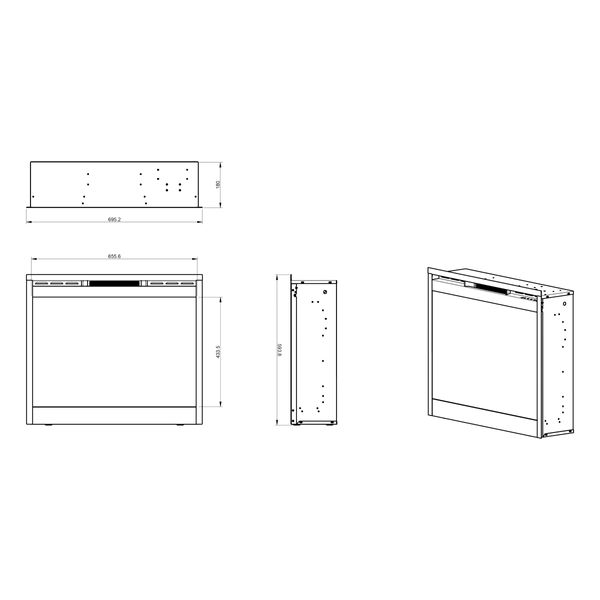 Електрокамін з обігрівом Dimplex Symphony 26 Slim (DF2624L-INT) 22713 фото