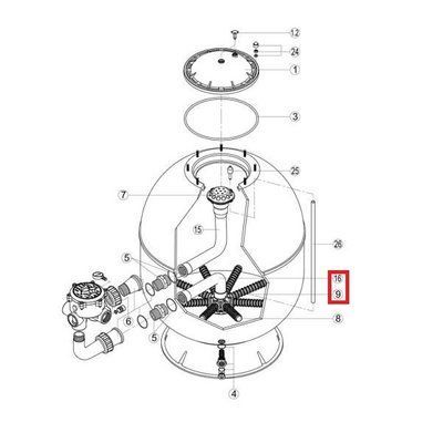 Колектор з коліном Hayward S360SLE (RRFI0016.04R\RFD0310.72R) 6258 фото