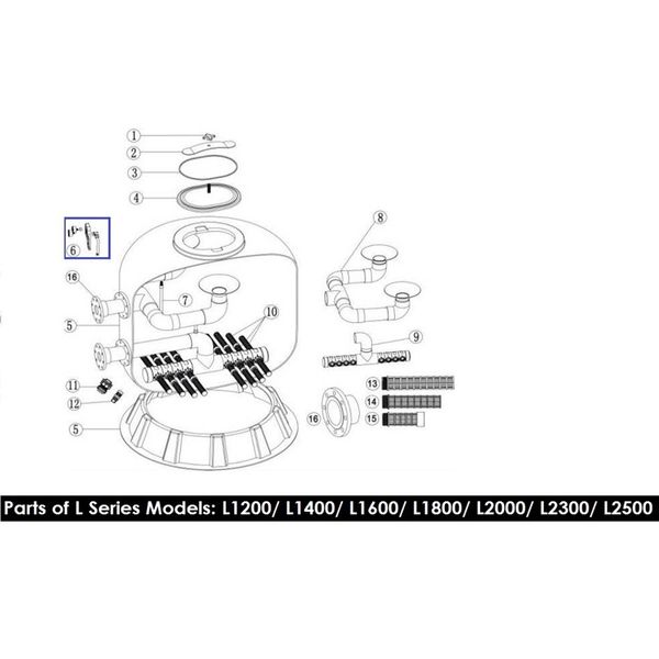 Манометр сдвоенный для фильтров L 1200-1600 Emaux 89012801 2415 фото