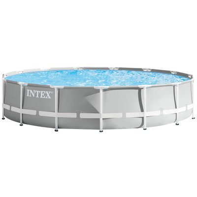 Каркасний басейн Intex 26724 (457х107 см) з картриджним фільтром, драбиною та тентом 18148 фото