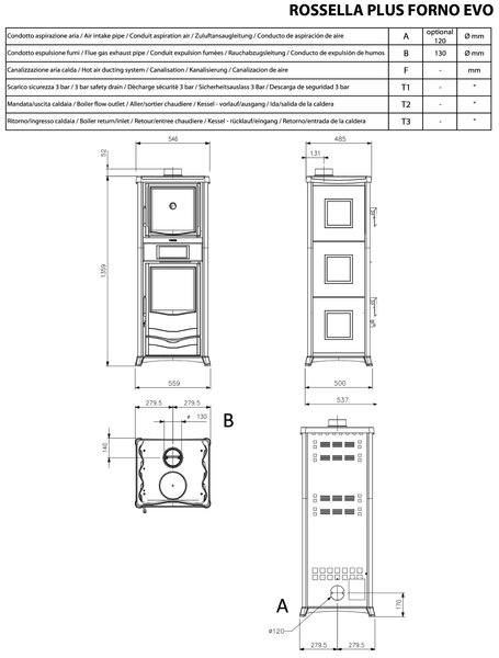 Піч La Nordica ROSSELLA PLUS FORNO EVO Liberty Panna 3702 фото