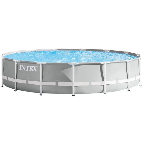 Каркасный бассейн Intex 26724 (457х107 см) с картриджным фильтром, лестницей и тентом 18148 фото