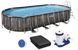 Каркасний басейн Bestway Wood Style 5611T (732х366х122 см) з картриджним фільтром, драбиною та тентом 6976 фото 4