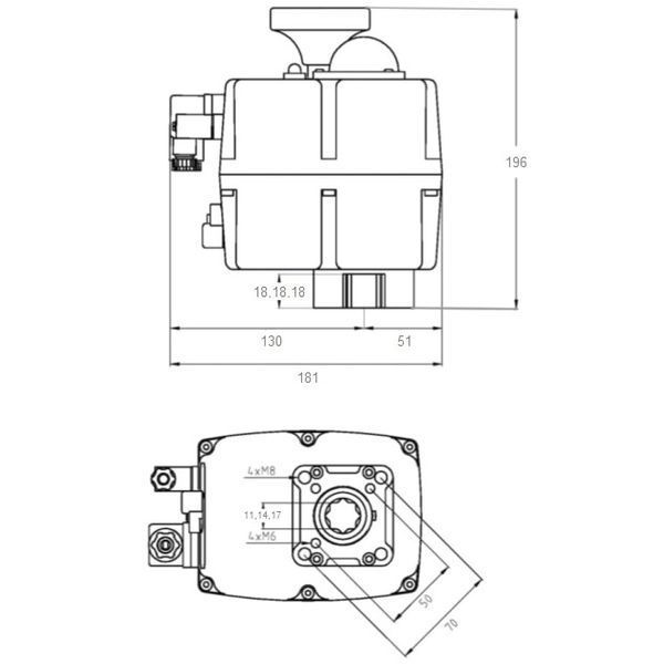 Електропривід Aquaviva J+J J4C S-85 AC24-240В/DC24-135В 8338 фото
