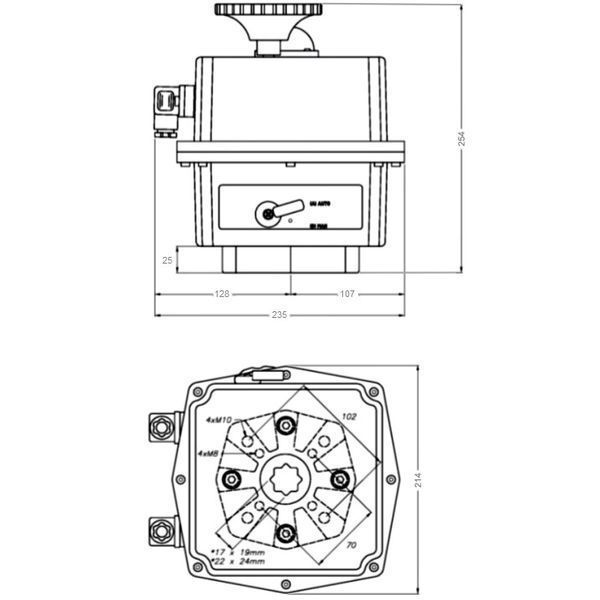 Електропривід Aquaviva J+J J4C S-300 AC24-240В/DC24-135В 8340 фото