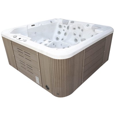 Гідромасажний басейн IQUE Dreamline-II 2200-II-DD-BP (WiFi) (220х220х96 см) Brushed walnut 8645 фото