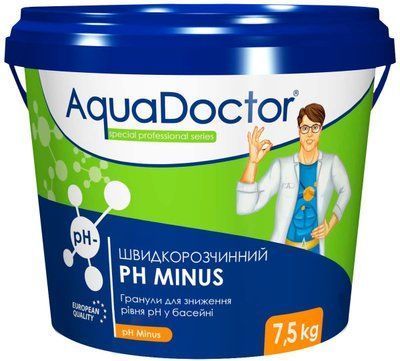 Засіб для зниження pH AquaDoctor pH Minus 7.5 кг в гранулах 21212 фото