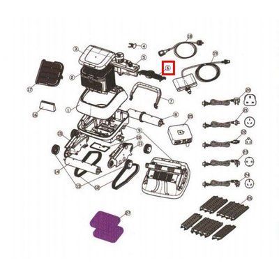 Кришка насоса Aquaviva (7310 Black Pearl) 6495 фото