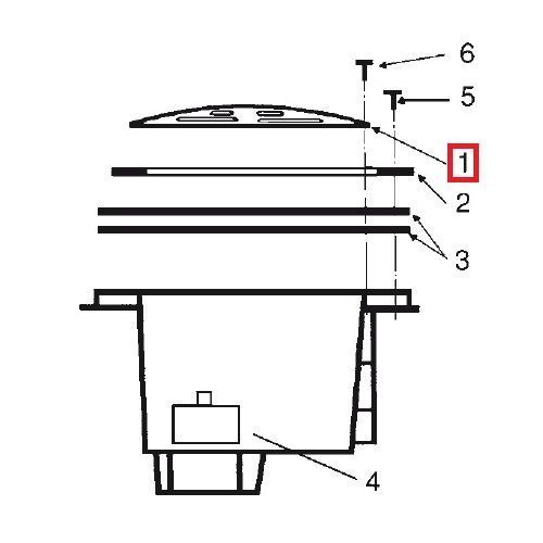 Решітка для донного зливу Hayward ANTI-VORTEX 6267 фото