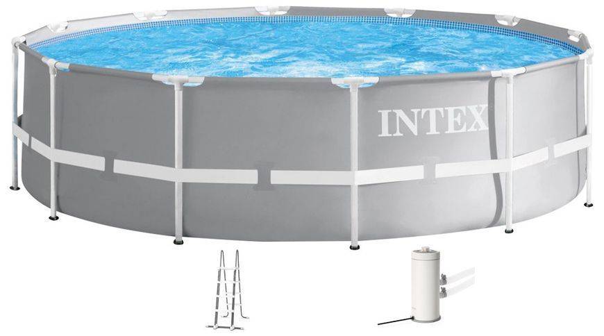 Каркасний басейн Intex 26718 Premium (366х122 см) з картриджним фільтром та драбиною 18161 фото