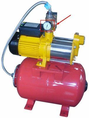 Манометр насосної станції ABM2/ACMF4 (E15000003 №11) 19514 фото