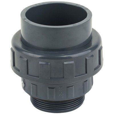 Муфта ПВХ Kripsol EHM20 50.C розбірна, із зовнішньою різьбою d50х1-1/2" 891 фото