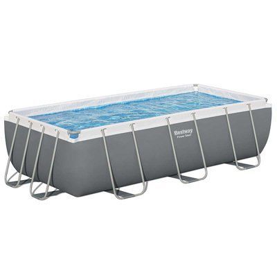 Каркасний прямокутний басейн Bestway 56441 (404х201х100 см) з картриджним фільтром та драбиною 6796 фото