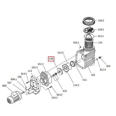 Крильчатка насоса Speck BADU ТОР ІІ/12 (292.1123.029) 18871 фото
