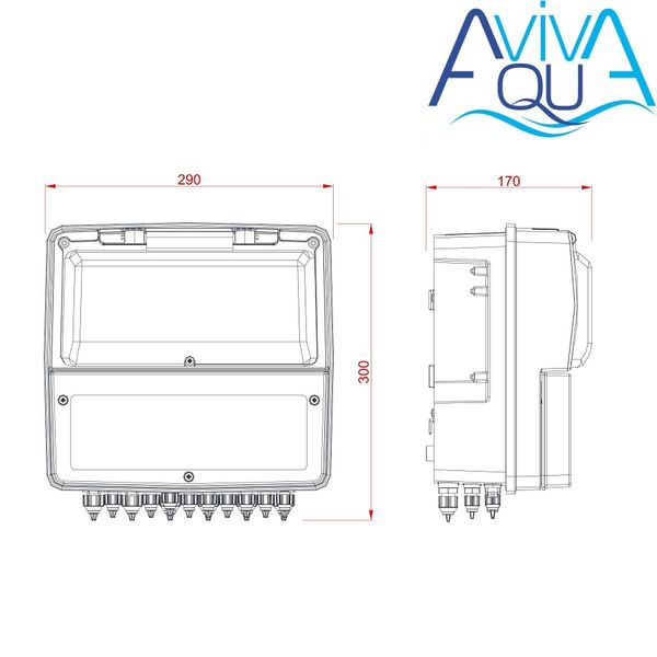 Станция контроля качества воды Aquaviva K800 Kontrol pH-Rx-Cl-t° 3945 фото