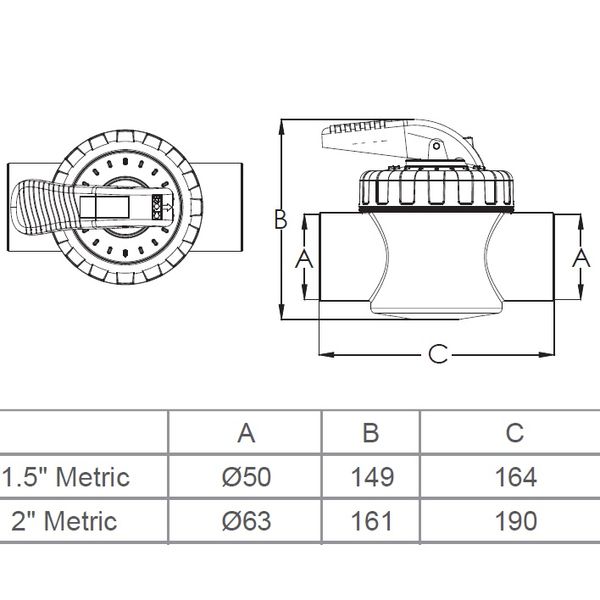 Кран Emaux V40-2 (E) двопозиційний 50 мм 875 фото