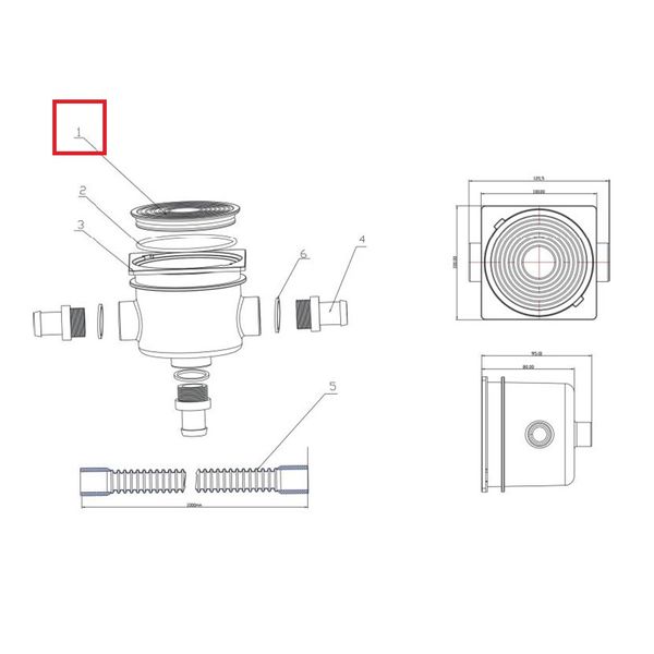 Кришка дозової коробки Emaux EM2823 (1014086/01051145) 6520 фото