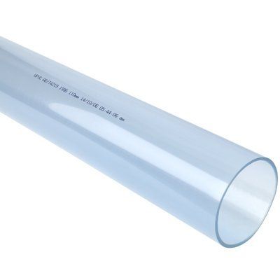 Труба прозора ПВХ (PVC-U) напірна клейова Lareter PN10 d75 мм 20725 фото