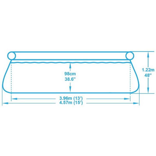 Надувний басейн Bestway 57289 (457х122) з картриджним фільтром 131 фото
