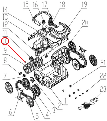 Гайка до пилососа Wybotics WY200, (Nut №10/WY200) 19982 фото