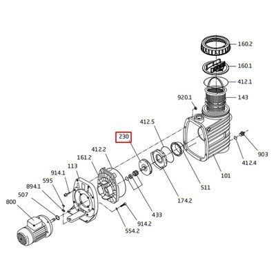Крильчатка насоса Speck BADU ТОР ІІ/8 / Magna 8 (292.1123.028) 18880 фото