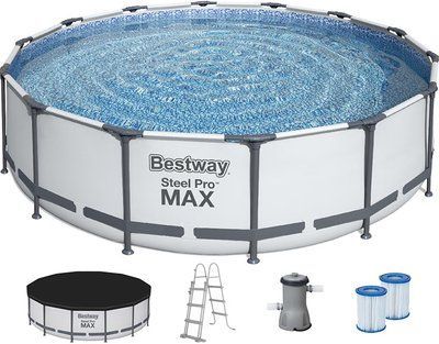 Каркасний басейн Bestway 56950 (427х107 см) з картриджним фільтром, тентом і драбиною 6797 фото
