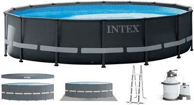 Каркасний басейн Intex 26326 ULTRA XTR (488х122 см) з пісочним фільтром, драбиною та тентом 18097 фото