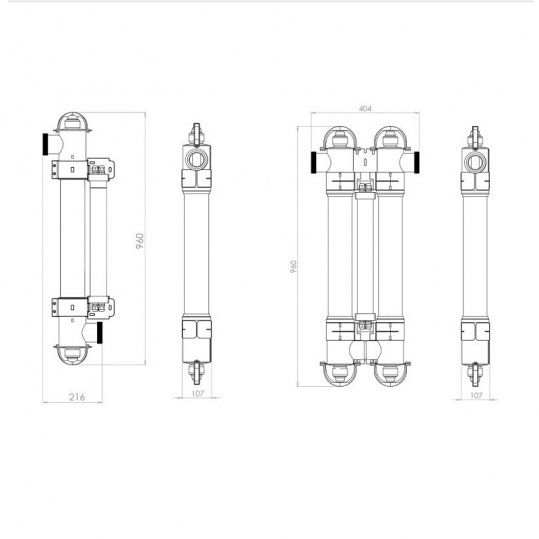 Ультрафиолетовая установка Elecro Steriliser UV-C HRP-55-EU + DLife indicator + дозирующий насос 5894 фото