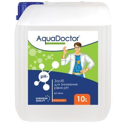 Засіб для зниження pH AquaDoctor pH Minus (Сірчана 35%) 10 л 7030 фото
