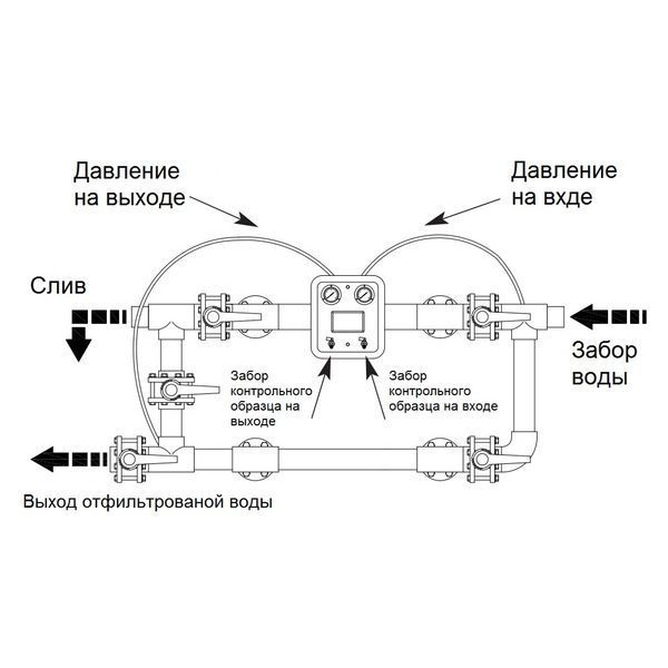 Манометр здвоєний Hayward MP25.B (210350025000) 2933 фото