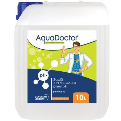 Засіб для зниження pH AquaDoctor pH Minus HL (Соляна 14%) 10 л 7031 фото